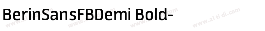 BerinSansFBDemi Bold字体转换